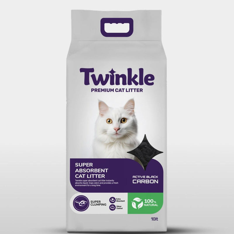 Twinkle Kedi Kumu Active Carbon Kokusuz Naturel ( 10 kg.)