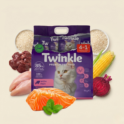 Twinkle Balıklı Kısırlaştırılmış Kedi Maması 4 Kg