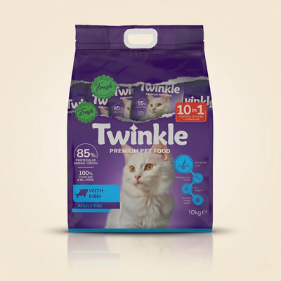 Yetişkin Kediler için Balıklı Tam ve Dengeli Kedi Maması 10 kg