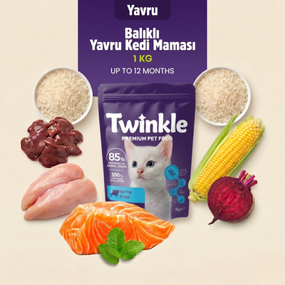 Balıklı Yavru Kedi Maması 1 Kg – Dengeli ve Lezzetli Yavru Kedi Maması