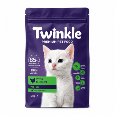 Tavuklu Yavru Kedi Maması 1 Kg – Vitaminli ve Dengeli Beslenme Formülü