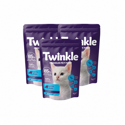 Balıklı Yavru Kedi 1 Kg x 3 Adet Avantajlı Paket Kedi Maması