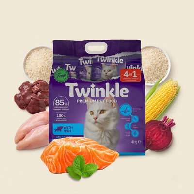 Yetişkin Kediler için Balıklı Tam ve Dengeli Kedi Maması 4 kg