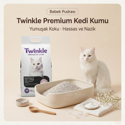 Bentonit Kedi Kumu Bebek Pudralı 10 Lt – Süper Topaklanma • Maksimum Koku Kontrolü • %100 Doğal