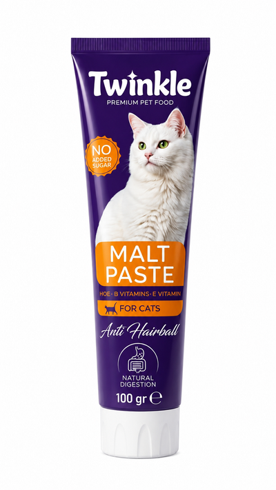 Twinkle Tüy Yumağı Önleyici Kedi Malt Macunu 100 gr - Sindirim Desteği Anti Hairball