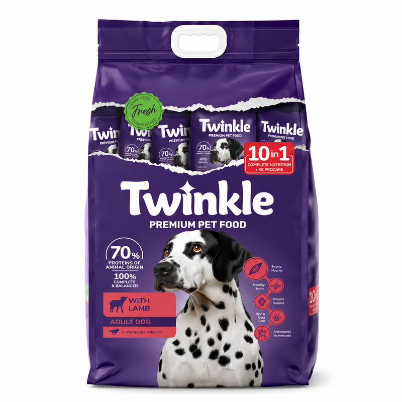 Kuzulu Yetişkin Köpek Maması 10 Kg (10 in 1) Ekonomik Paket