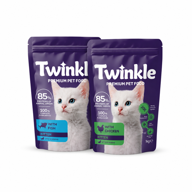 Tavuklu & Balıklı Yavru Kedi Maması 1+1 Kg Avantajlı Paket