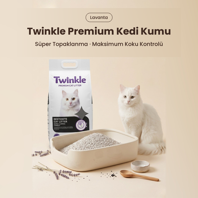 Lavantalı Premium Bentonit Kedi Kumu – Aktif Karbonlu, Süper Topaklanan, Tozsuz ve Doğal Kedi Kumu