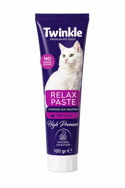 Twinkle Relax Paste Kedi Malt Macunu 100 gr - Sakinlik, Rahatlama ve Sindirim Desteği