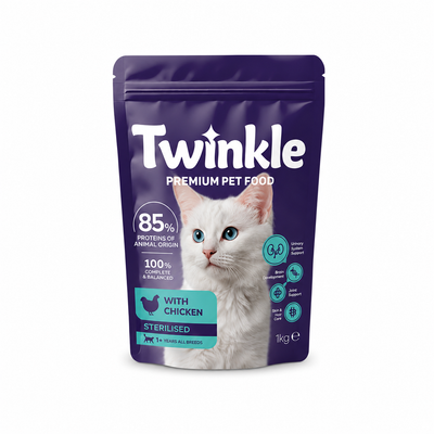 Tavuklu Kısırlaştırılmış Kedi Maması 1 Kg – Yetişkin Kediler İçin Dengeli Beslenme