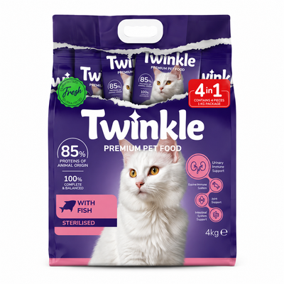 Twinkle Balıklı Kısırlaştırılmış Kedi Maması 4 Kg